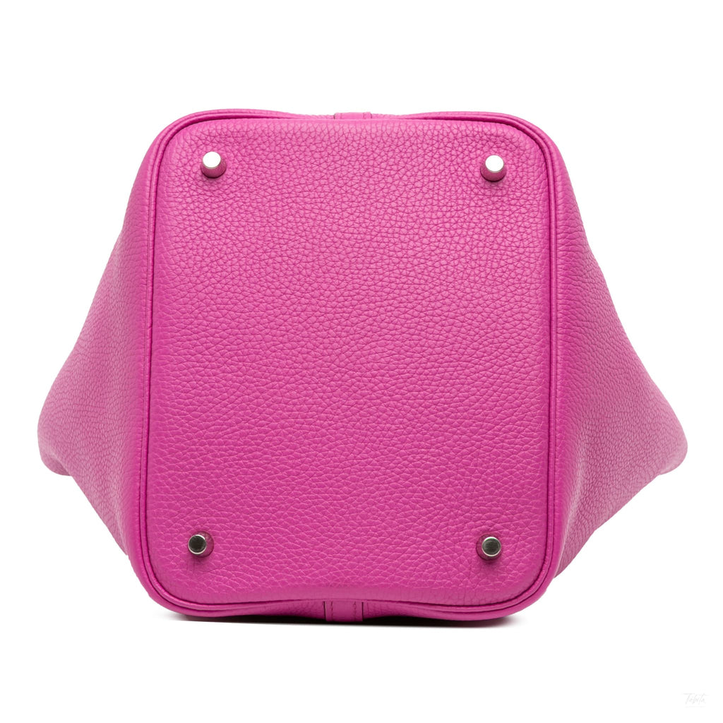 Second hand Hermes Picotin 22 Leather Lock Bucket Handbag Magnolia - Tabita Bags