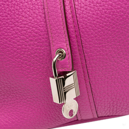 Second hand Hermes Picotin 22 Leather Lock Bucket Handbag Magnolia - Tabita Bags