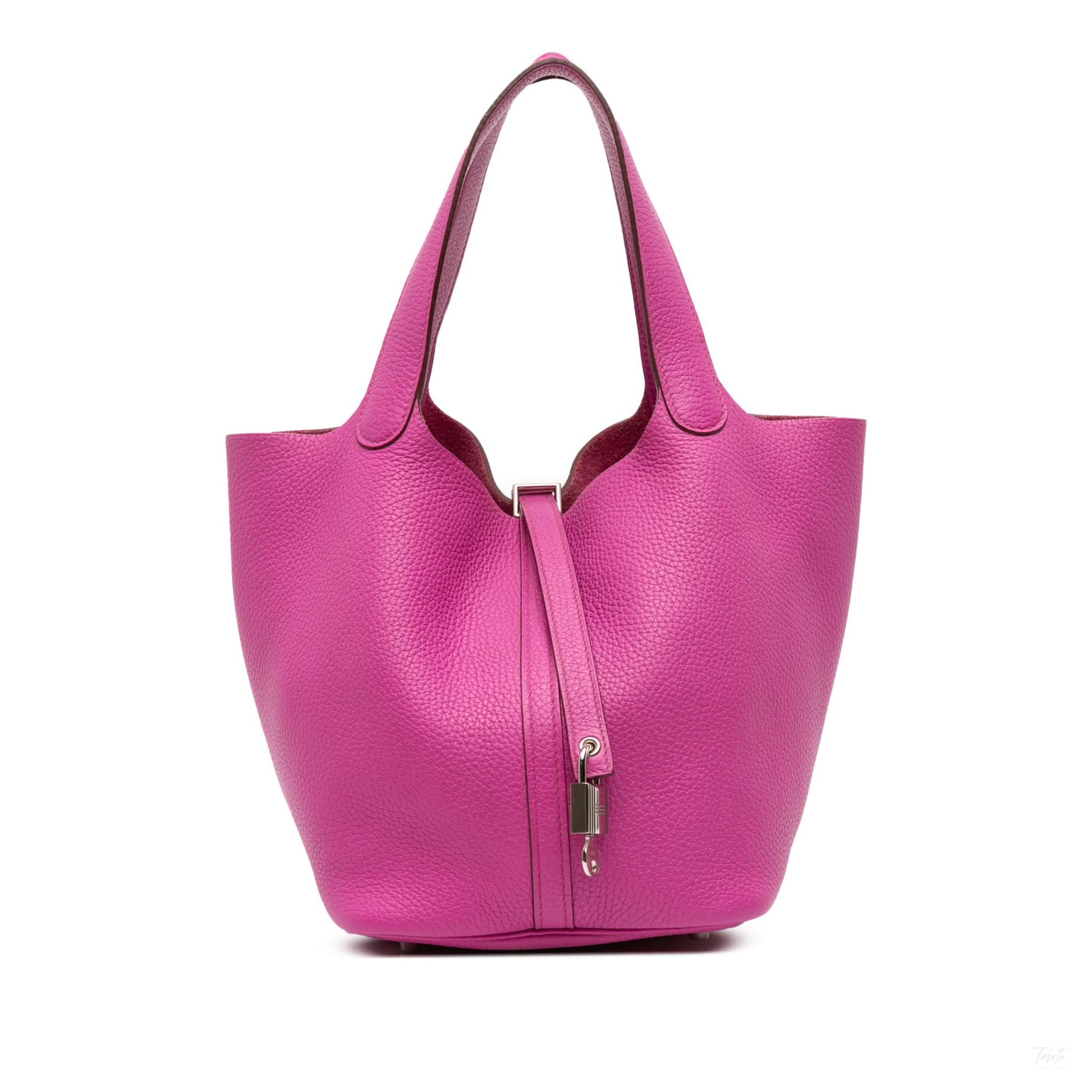 Second hand Hermes Picotin 22 Leather Lock Bucket Handbag Magnolia - Tabita Bags