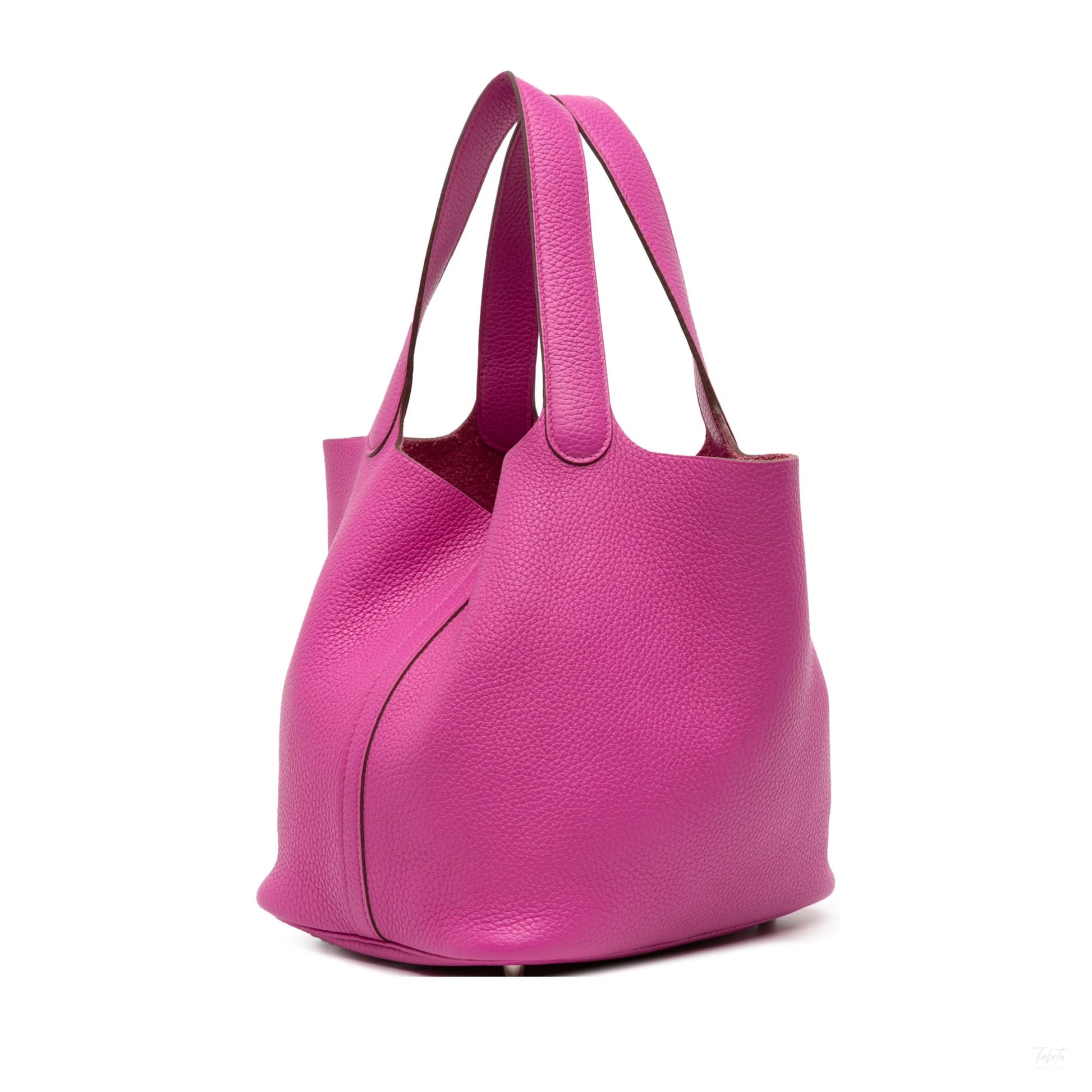 Second hand Hermes Picotin 22 Leather Lock Bucket Handbag Magnolia - Tabita Bags