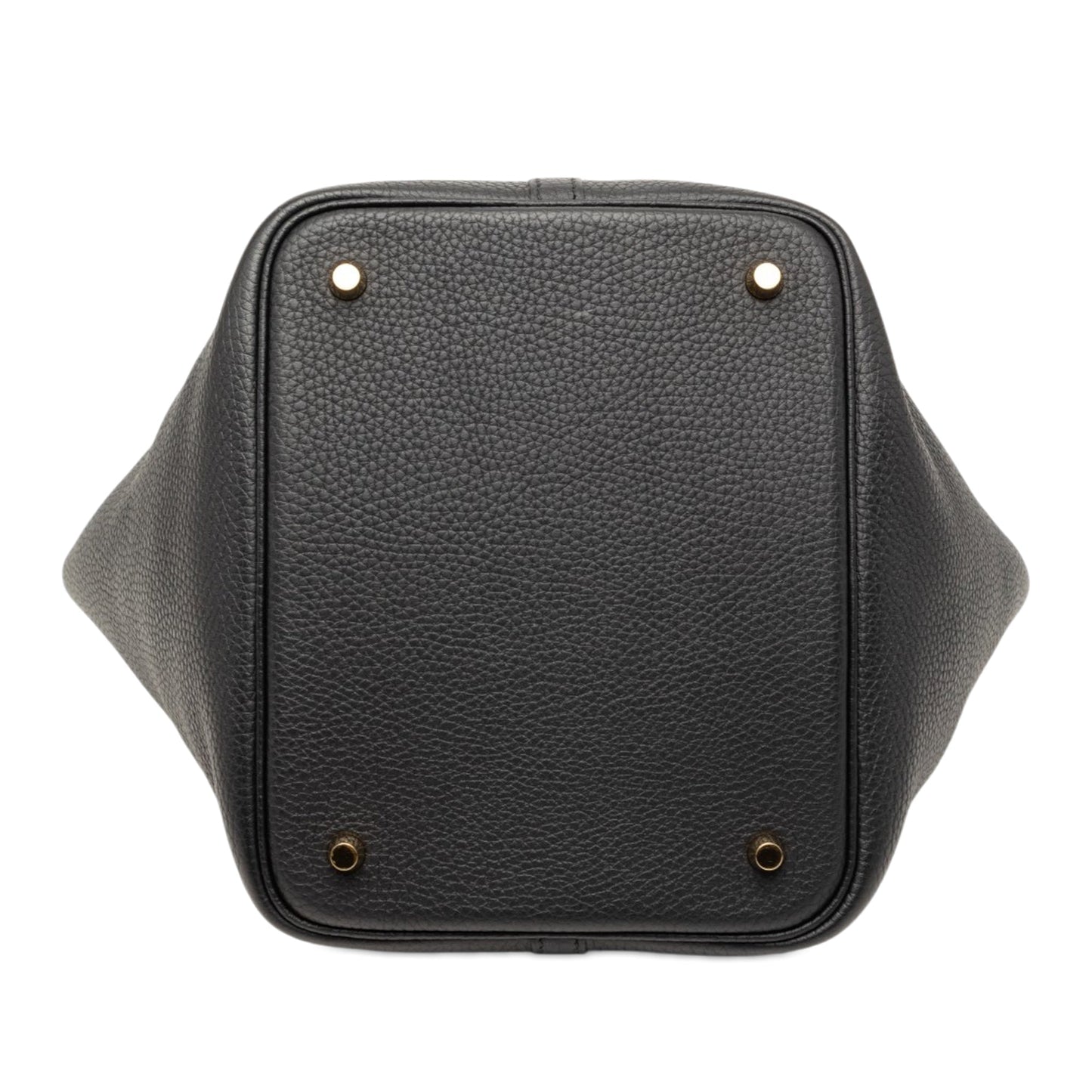 Second hand Hermes Picotin 22 Leather Lock Bucket Handbag Noir - Tabita Bags