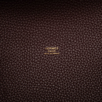 Second hand Hermes Picotin 22 Leather Lock Bucket Handbag Prune - Tabita Bags