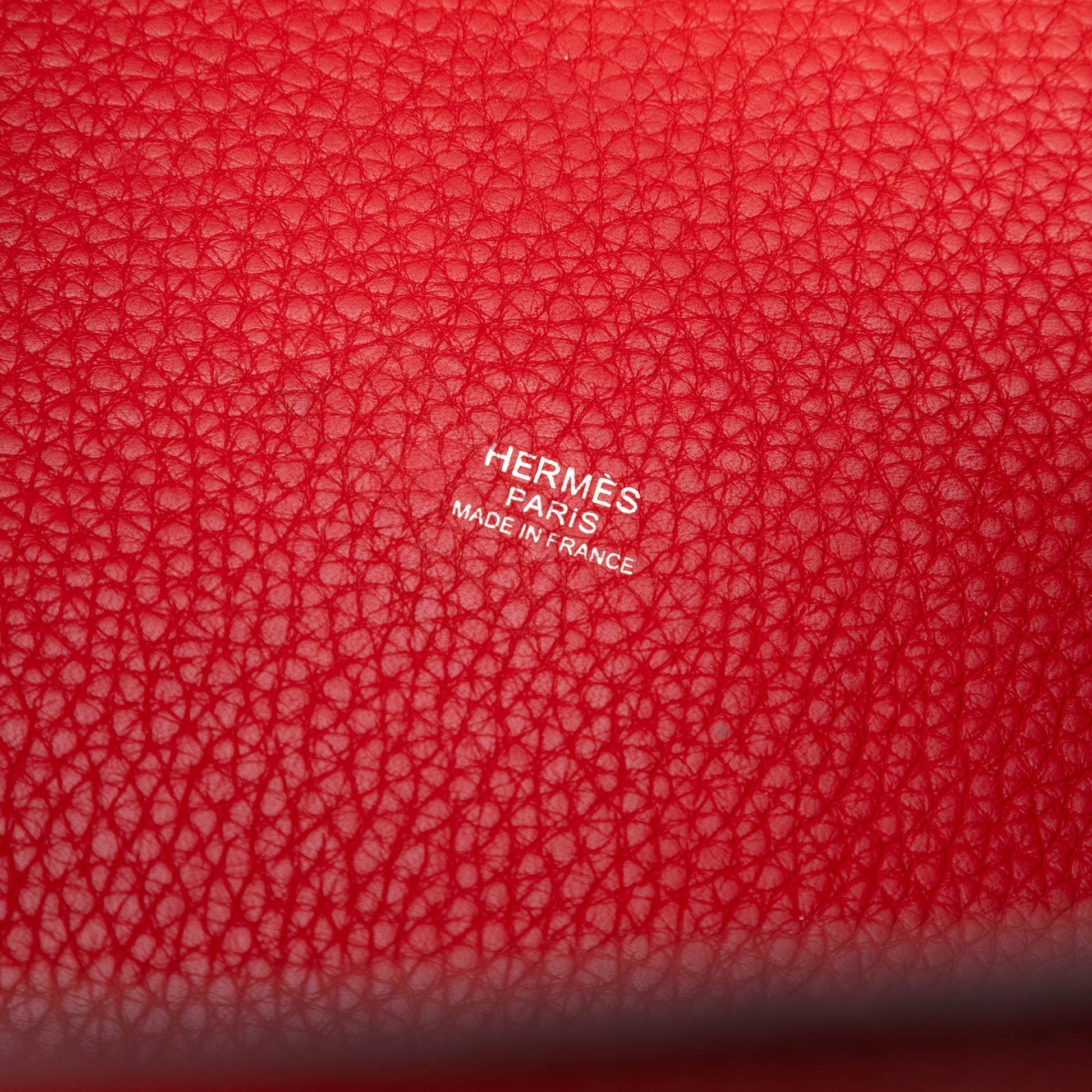 Second hand Hermes Picotin 22 Leather Lock Bucket Handbag Rouge de Coeur - Tabita Bags
