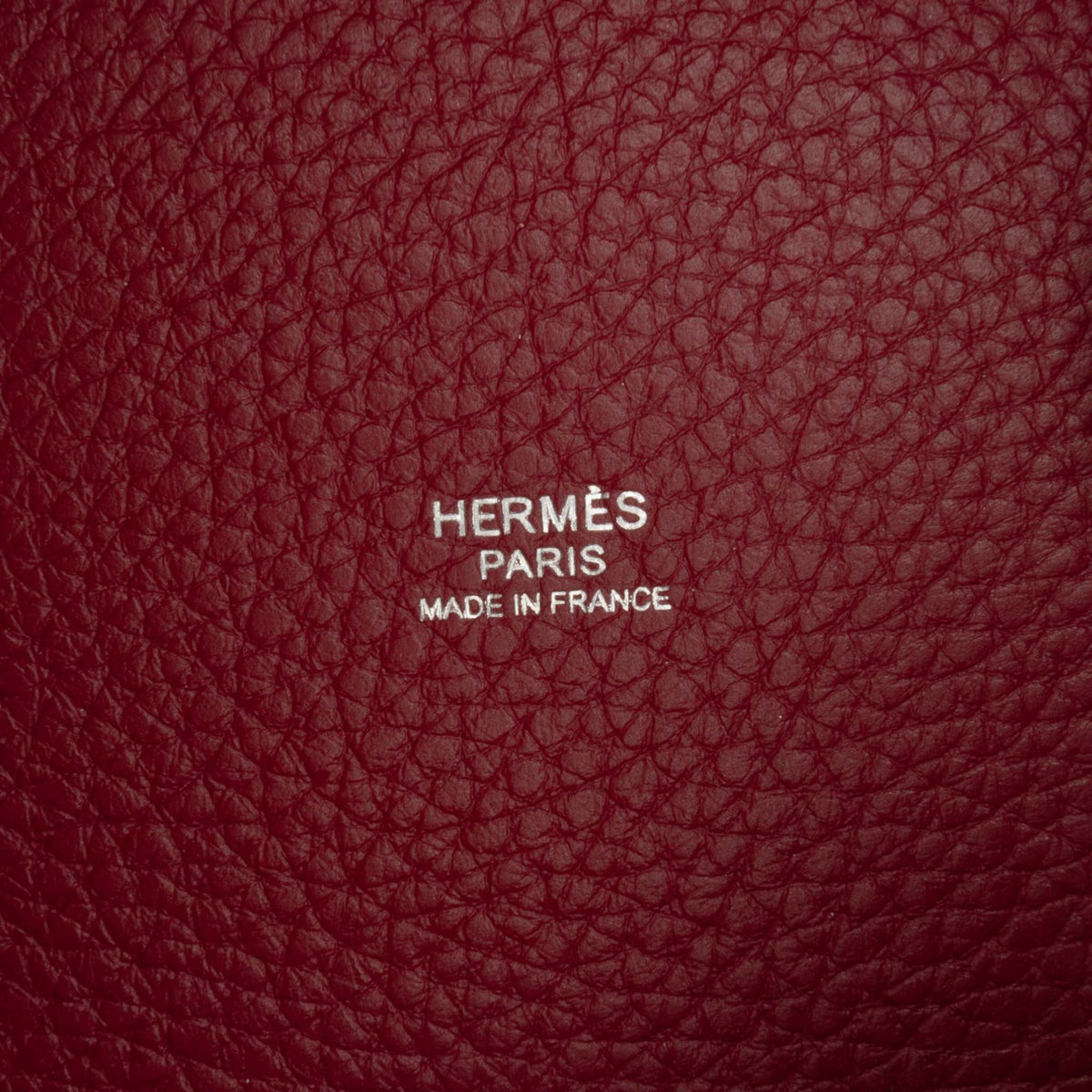 Second hand Hermes Picotin 22 Leather Lock Bucket Handbag Rouge H - Tabita Bags