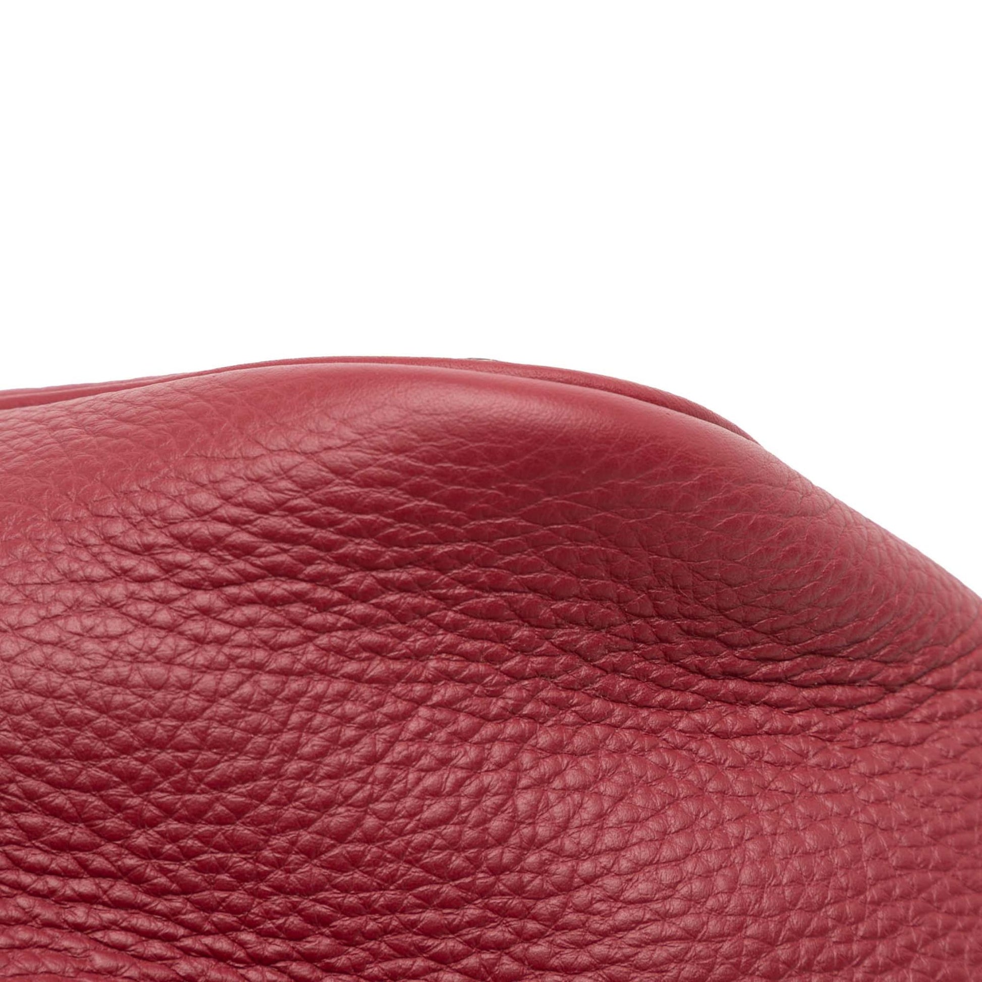 Second hand Hermes Picotin 22 Leather Lock Bucket Handbag Rouge H - Tabita Bags