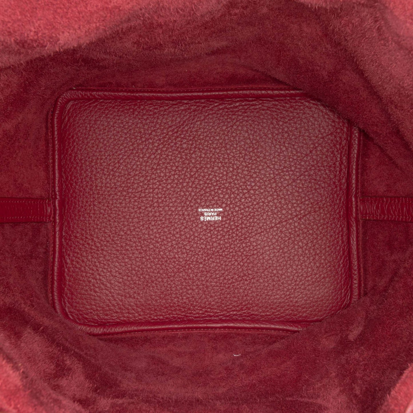 Second hand Hermes Picotin 22 Leather Lock Bucket Handbag Rouge H - Tabita Bags