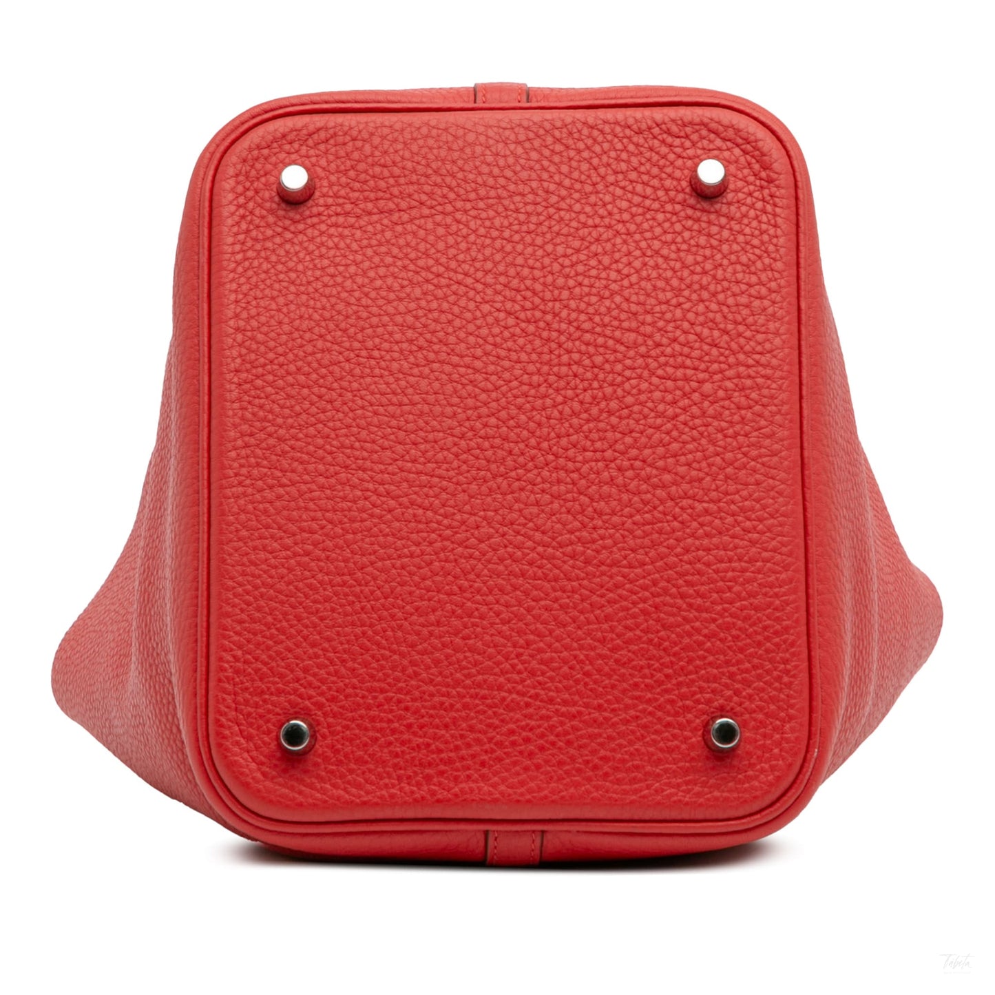 Second hand Hermes Picotin 22 Leather Lock Bucket Handbag Rouge Vif - Tabita Bags