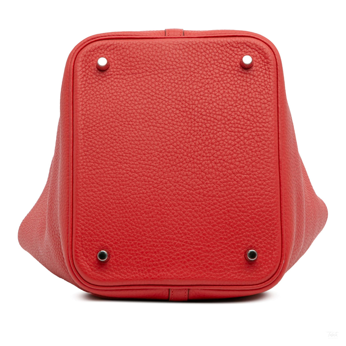 Second hand Hermes Picotin 22 Leather Lock Bucket Handbag Rouge Vif - Tabita Bags