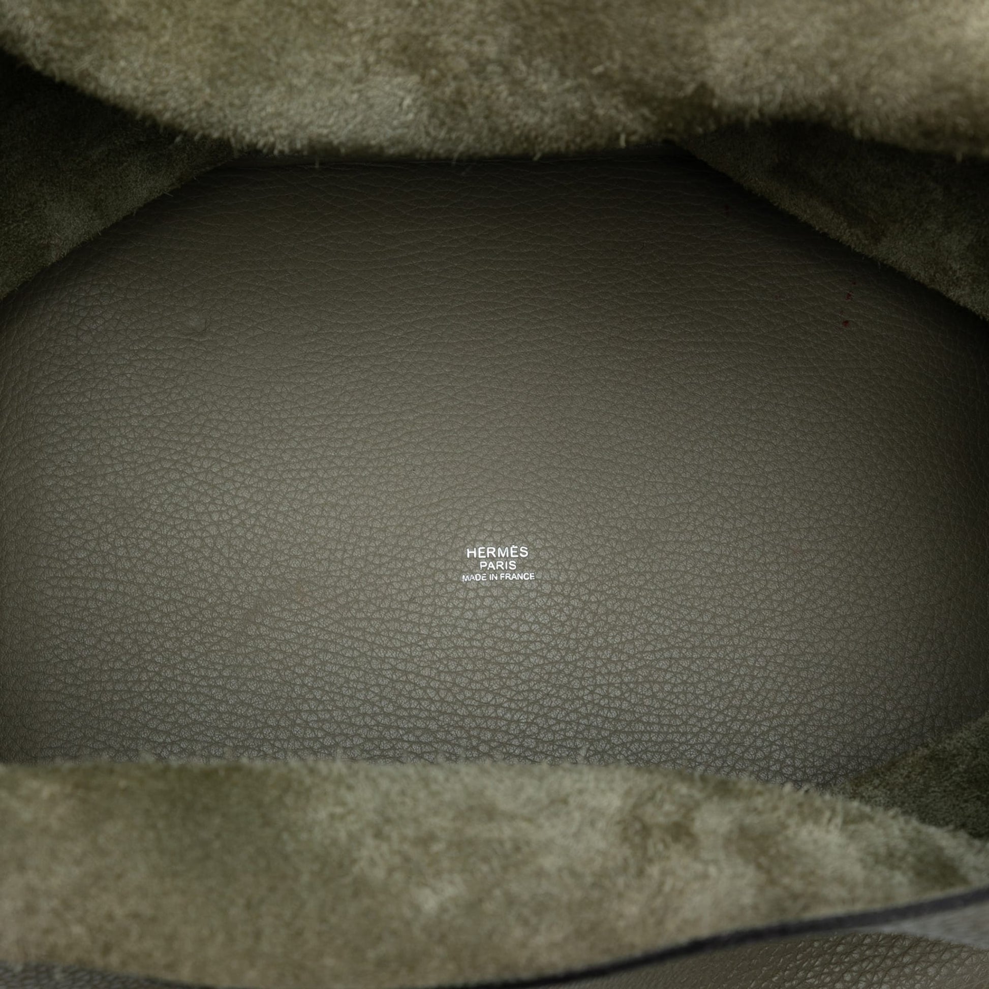 Second hand Hermes Picotin 22 Leather Lock Bucket Handbag Sauge - Tabita Bags