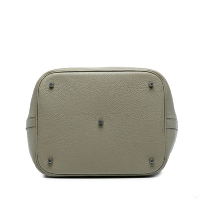 Second hand Hermes Picotin 22 Leather Lock Bucket Handbag Sauge - Tabita Bags