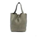Second hand Hermes Picotin 22 Leather Lock Bucket Handbag Sauge - Tabita Bags