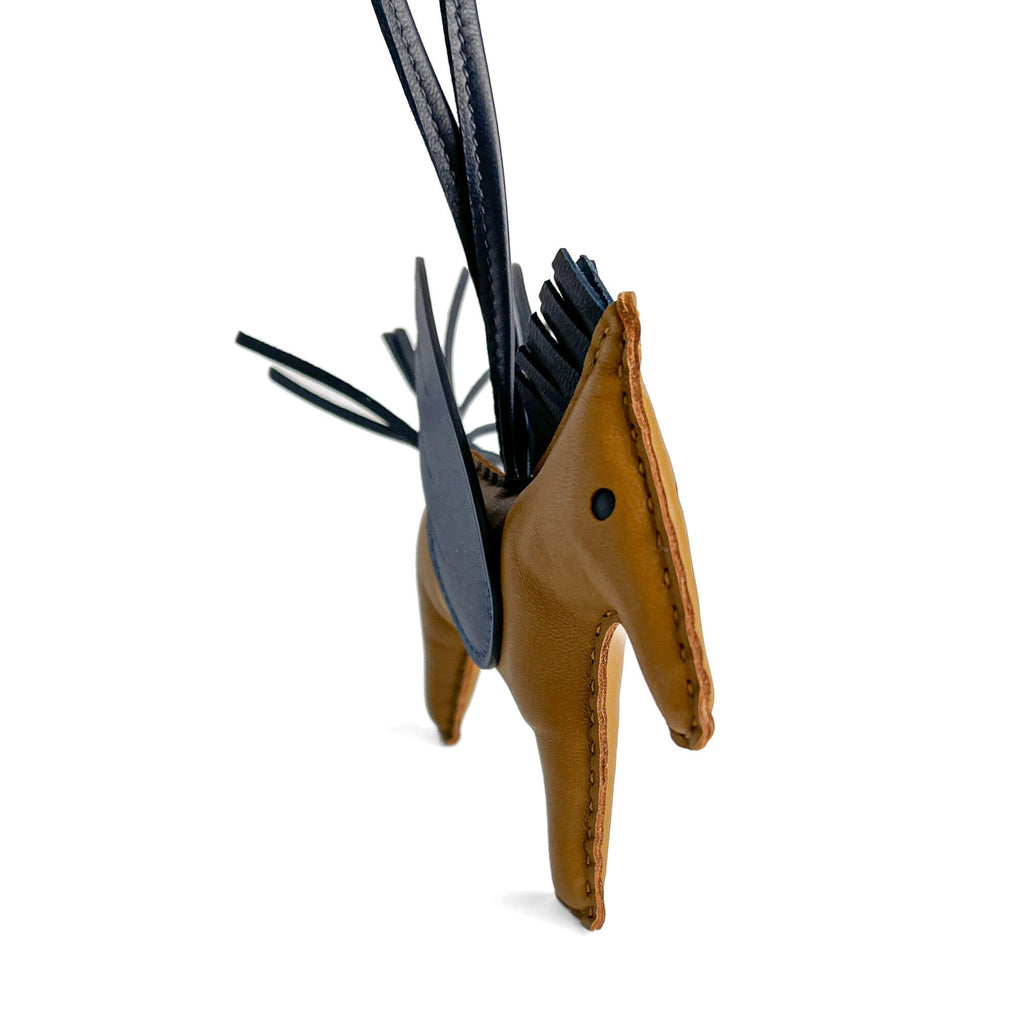 Second hand Hermes Rodéo Pégase MM Leather Charm Beige - Tabita Bags