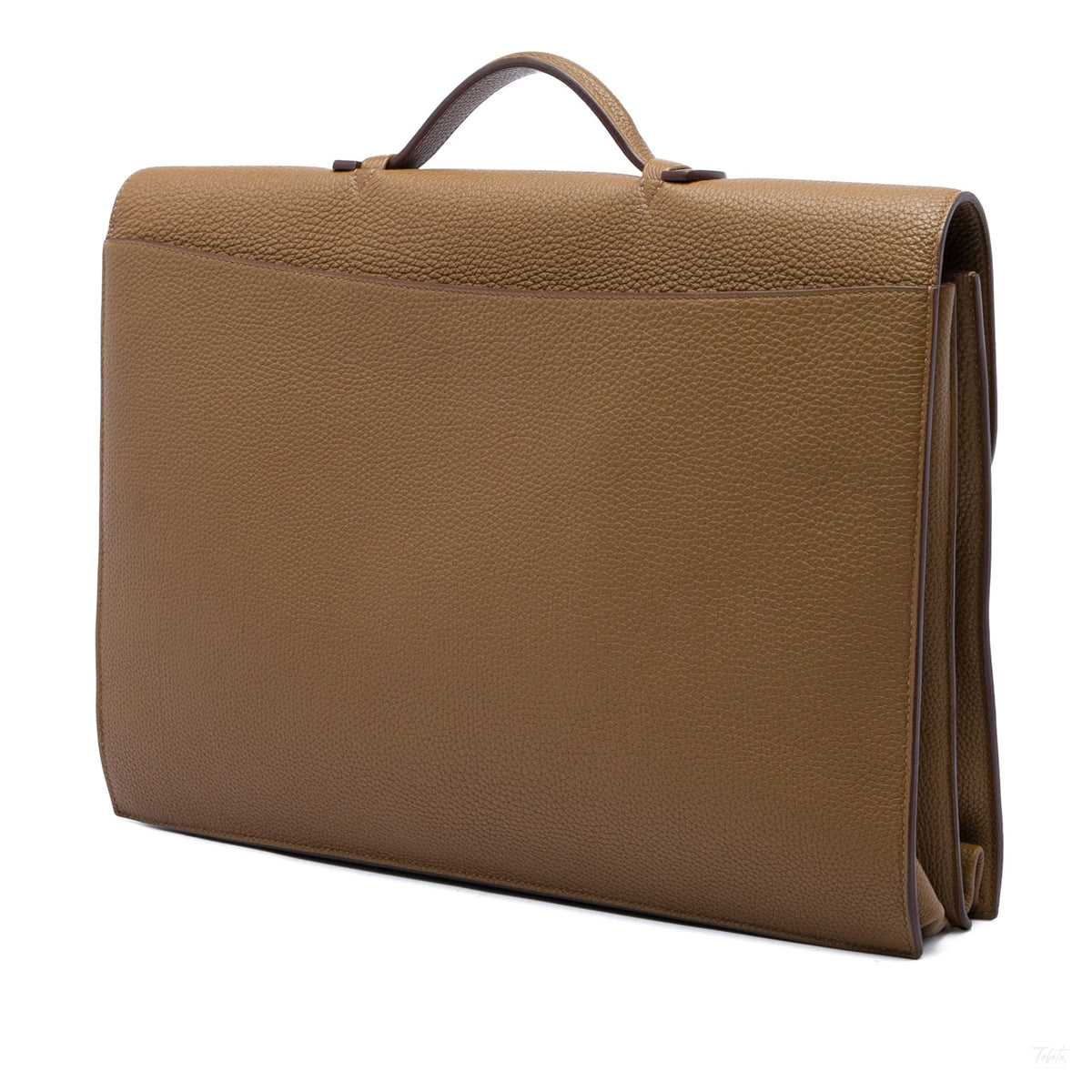 Second hand Hermes Sac a Depeches 40 Togo Leather Business Handbag Brown - Tabita Bags