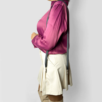 Second hand Hermes Sangle Cordage 25 Canvas Shoulder Strap Navy - Tabita Bags