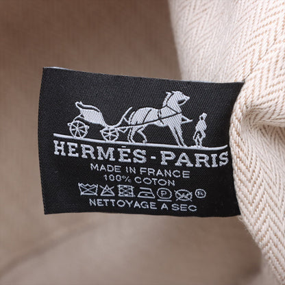 Second hand Hermes Trousse de Toilette Bride GM Wool Beauty Case Beige - Tabita Bags