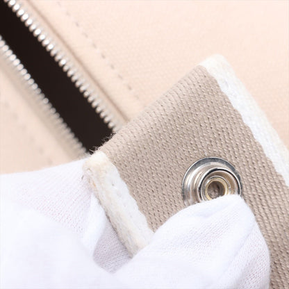 Second hand Hermes Trousse de Toilette Bride GM Wool Beauty Case Beige - Tabita Bags