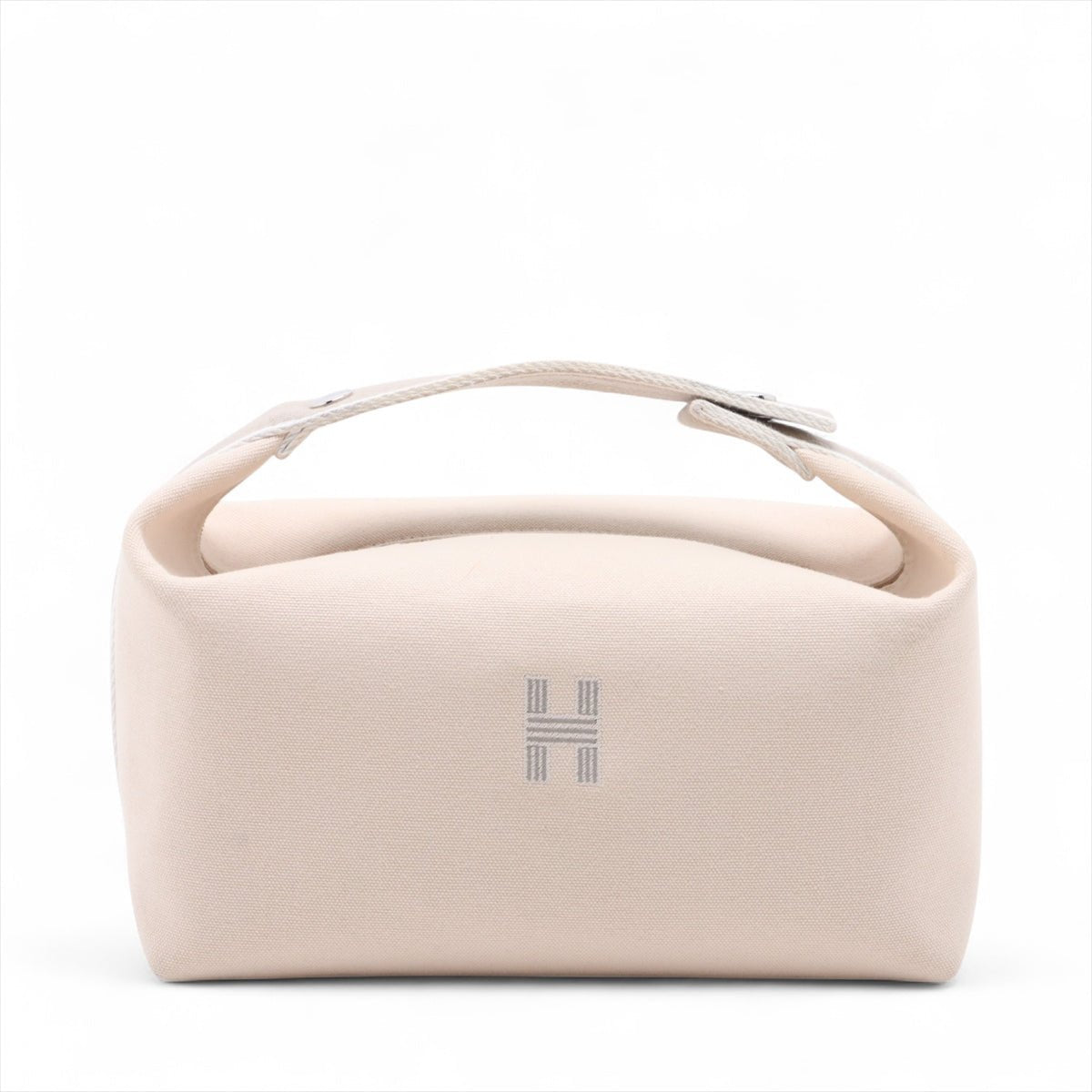 Second hand Hermes Trousse de Toilette Bride GM Wool Beauty Case Beige - Tabita Bags