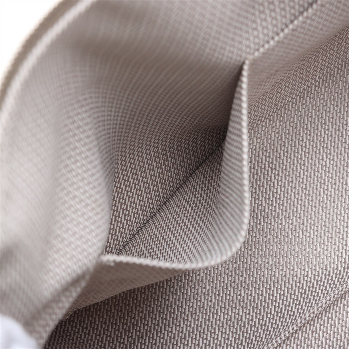 Second hand Hermes Trousse de Toilette Bride GM Wool Beauty Case Beige x Brown - Tabita Bags