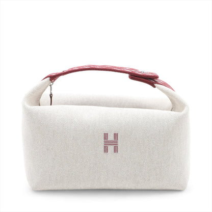 Second hand Hermes Trousse de Toilette Bride GM Wool Beauty Case Beige x Brown - Tabita Bags