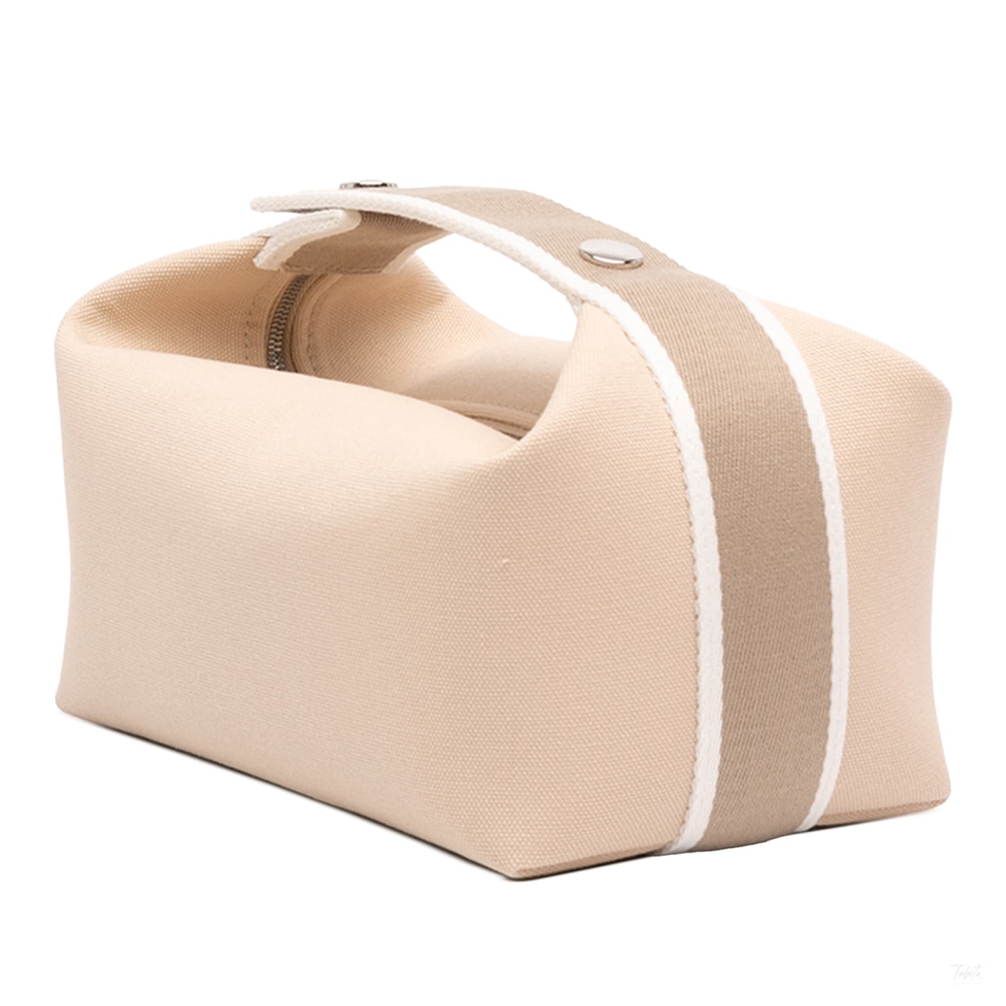 Second hand Hermes Trousse de Toilette Bride PM Wool Beauty Case Brown - Tabita Bags