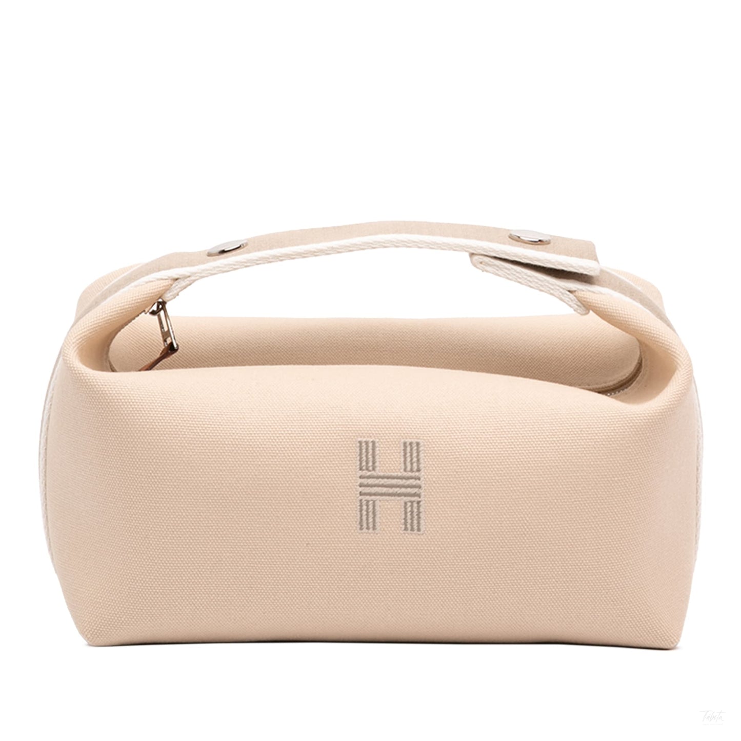 Second hand Hermes Trousse de Toilette Bride PM Wool Beauty Case Brown - Tabita Bags