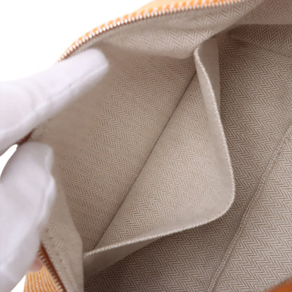 Second hand Hermes Trousse de Toilette Bride PM Wool Beauty Case Orange - Tabita Bags