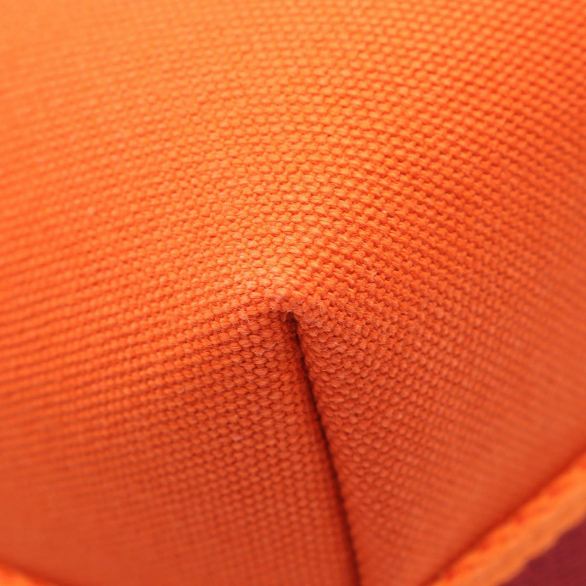 Second hand Hermes Trousse de Toilette Bride PM Wool Beauty Case Orange - Tabita Bags