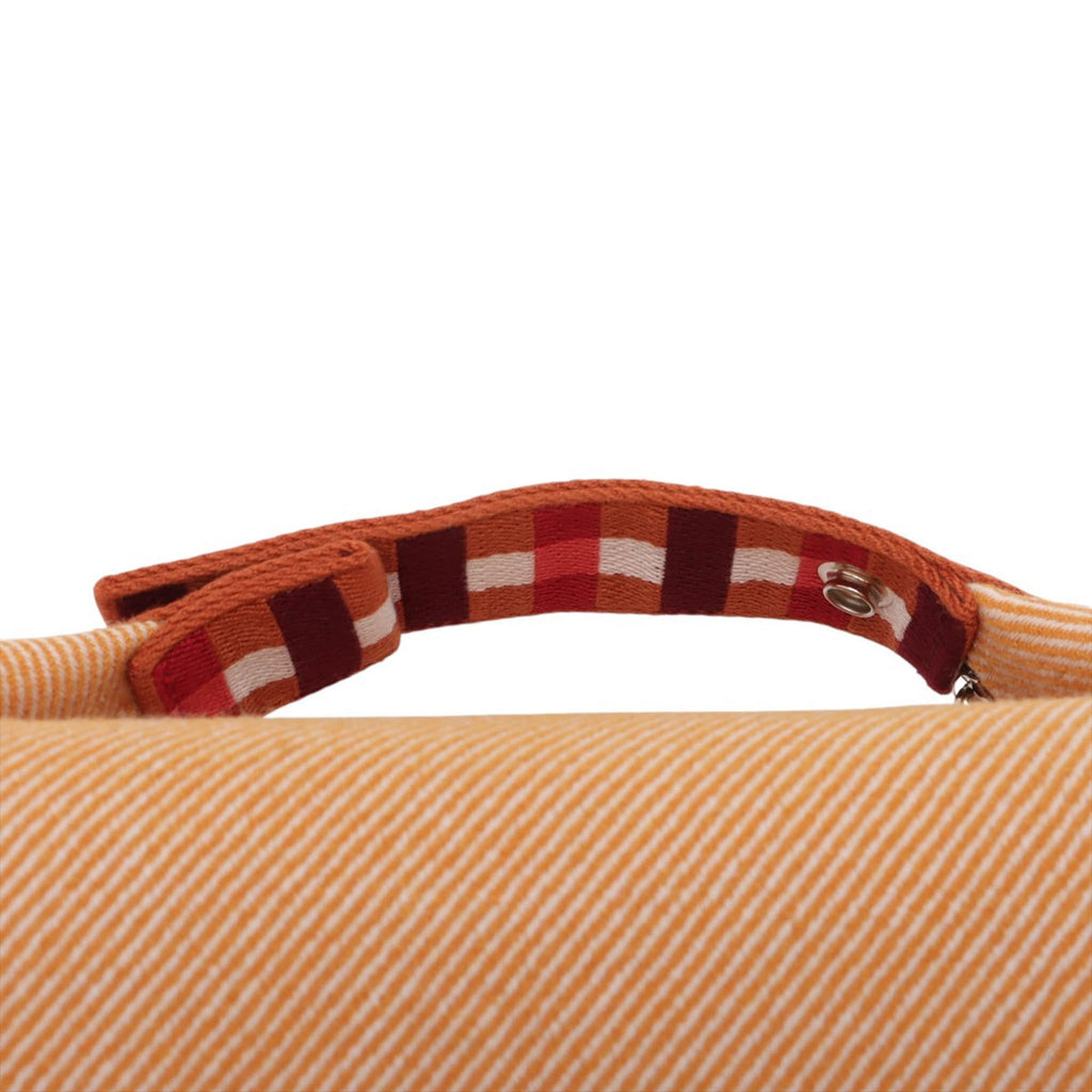 Second hand Hermes Trousse de Toilette Bride PM Wool Beauty Case Orange - Tabita Bags