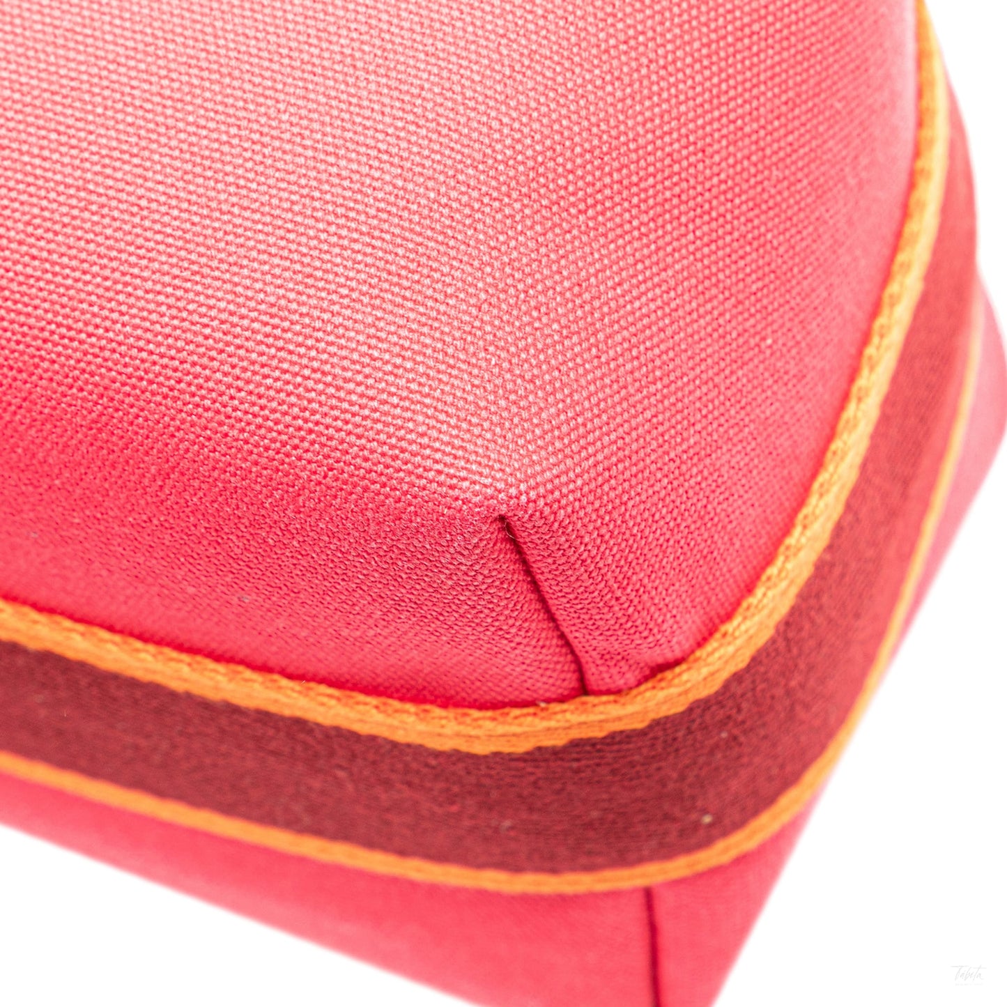 Second hand Hermes Trousse de Toilette Bride PM Wool Beauty Case Pink - Tabita Bags