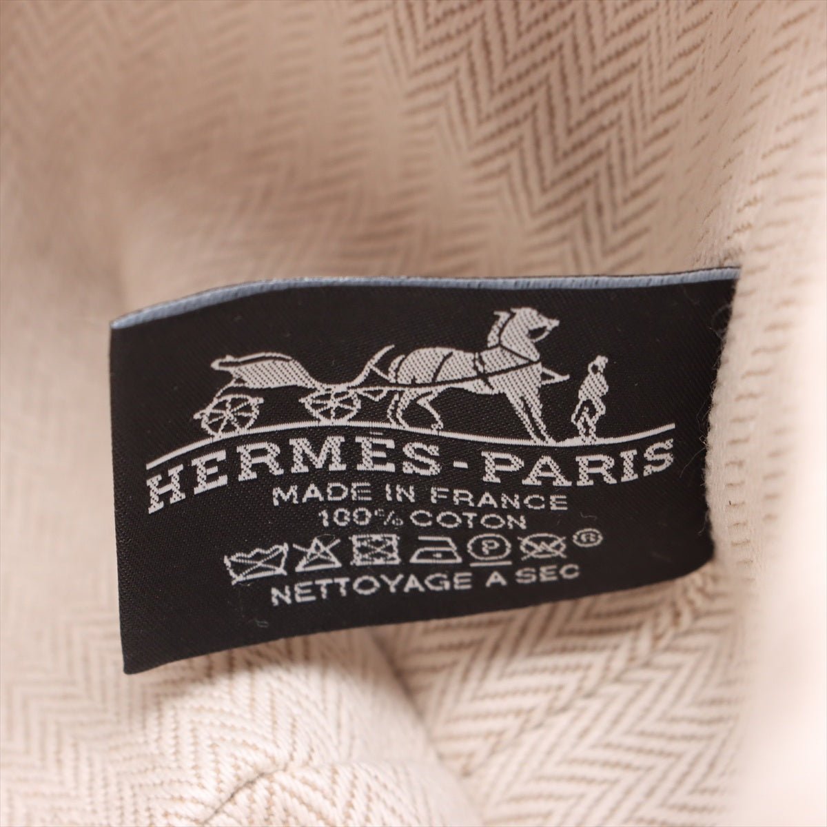 Second hand Hermes Trousse de Toilette Bride PM Wool Beauty Case PM Black & Orange - Tabita Bags