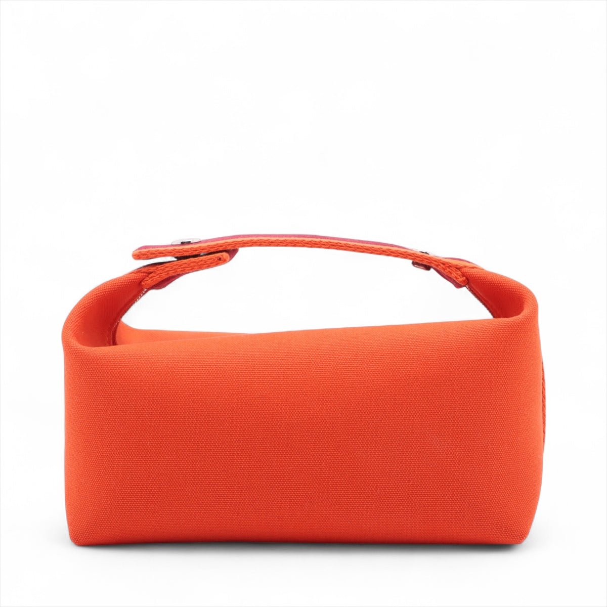 Second hand Hermes Trousse de Toilette Bride PM Wool Beauty Case PM Black & Orange - Tabita Bags