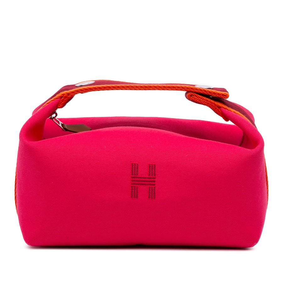 Second hand Hermes Trousse de Toilette Bride Wool Beauty Case Pink - Tabita Bags