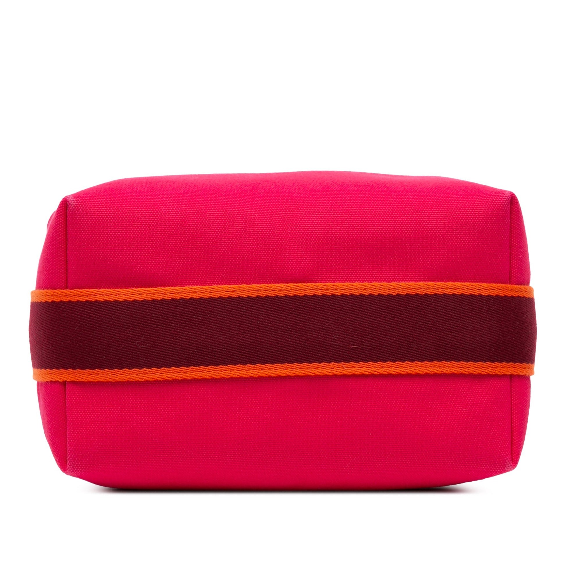 Second hand Hermes Trousse de Toilette Bride Wool Beauty Case Pink - Tabita Bags