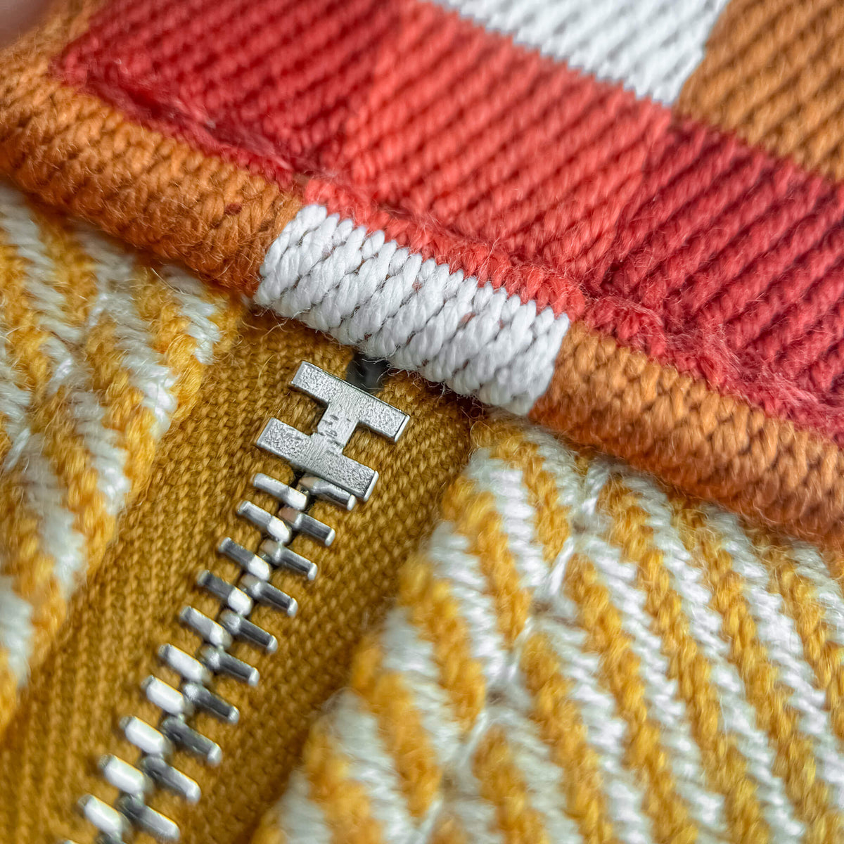 Second hand Hermes Trousse de Toilette Bride Wool Beauty Case PM Orange - Tabita Bags