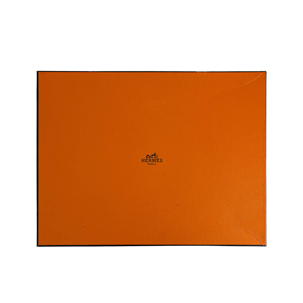 Second hand Hermes Trousse de Toilette Bride Wool Beauty Case PM Orange - Tabita Bags