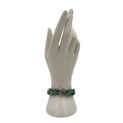 Second hand Hermes Twill Bracelet S Green - Tabita Bags