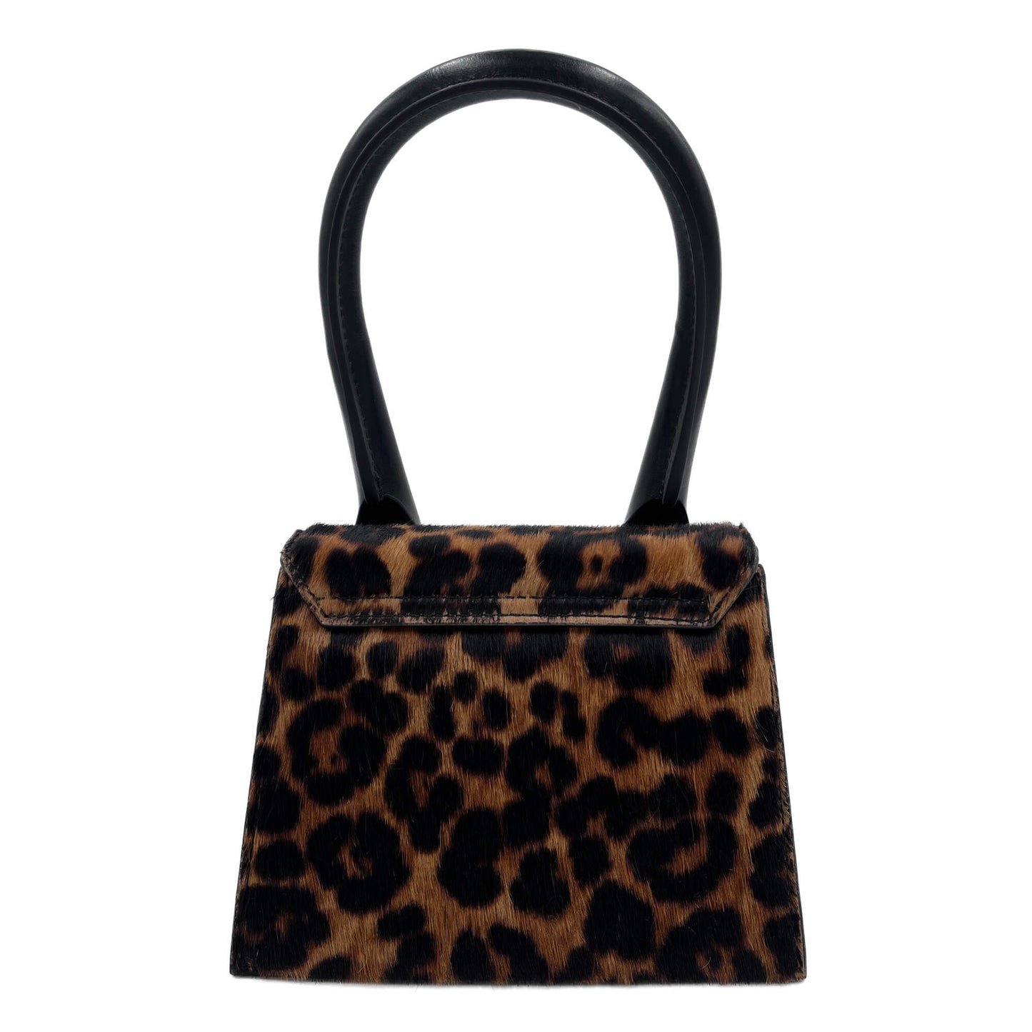 Second hand Jacquemus The Chiquito Leather Top - handle Handbag Leopard - Tabita Bags