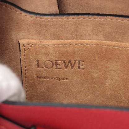 Second hand Loewe Gate Small Grained Calfskin Leather 2-Ways Satchel Bag Red - Tabita Bags