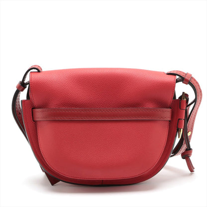 Second hand Loewe Gate Small Grained Calfskin Leather 2-Ways Satchel Bag Red - Tabita Bags