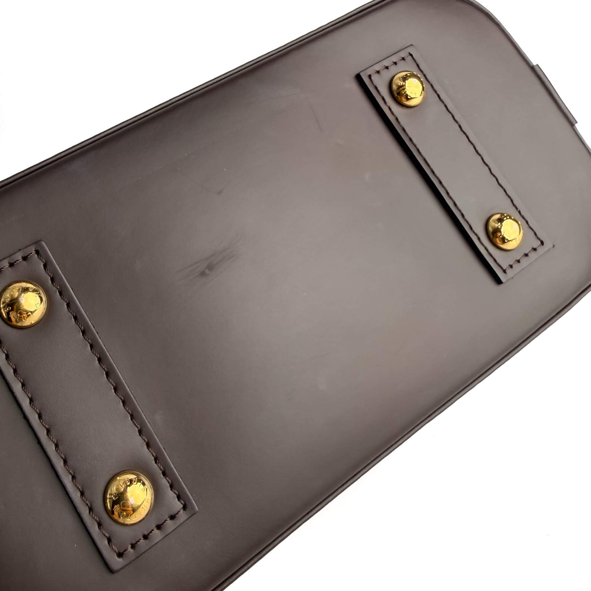 Second hand Louis Vuitton Alma BB Canvas 2-Ways Top-handle Bag Brown - Tabita Bags