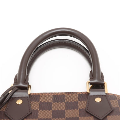 Second hand Louis Vuitton Alma BB Canvas 2-Ways Top-handle Bag Damier Ebene - Tabita Bags