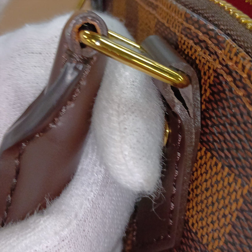 Second hand Louis Vuitton Alma BB Canvas 2-Ways Top-handle Bag Damier Ebene - Tabita Bags