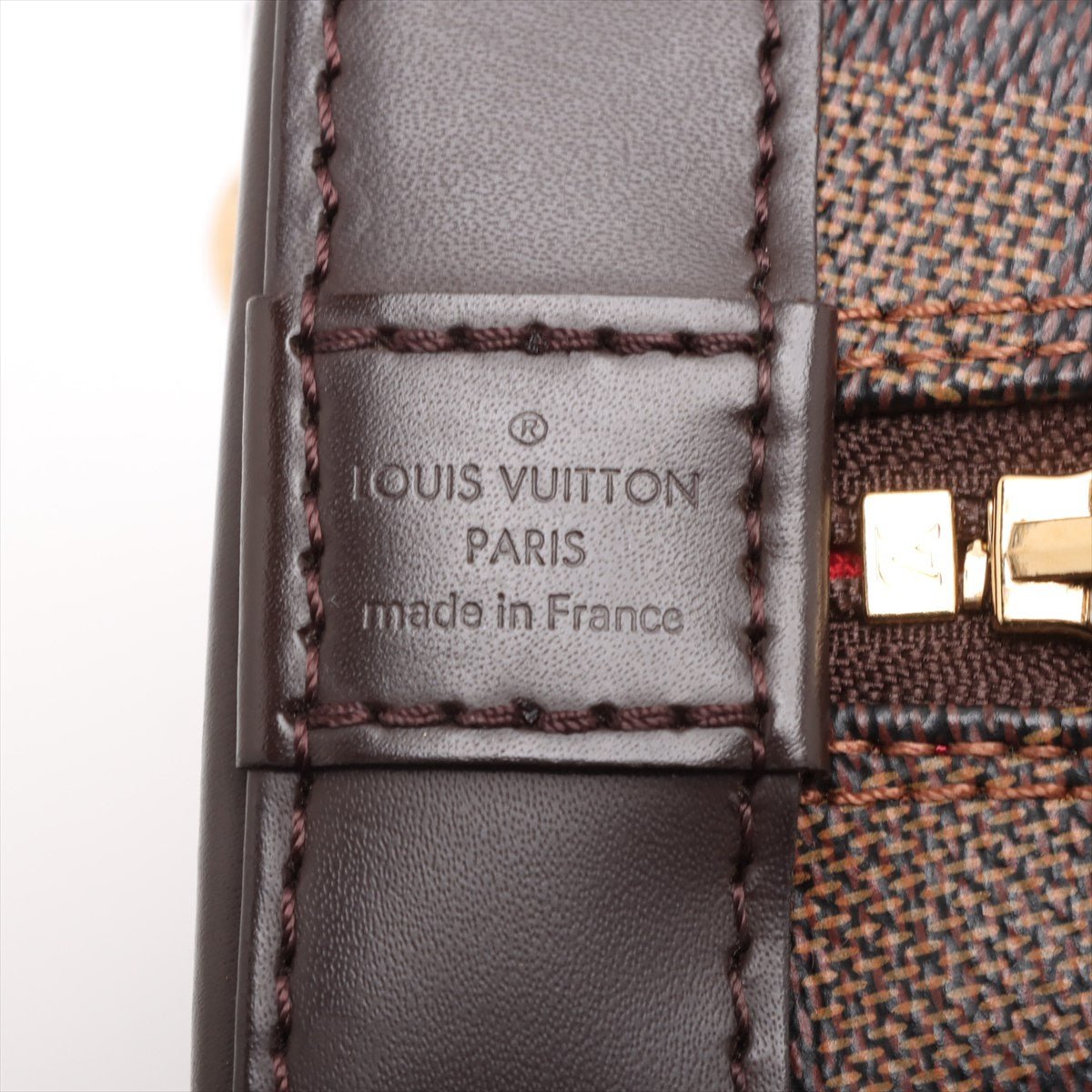 Second hand Louis Vuitton Alma BB Canvas 2-Ways Top-handle Bag Damier Ebene - Tabita Bags