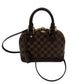 Second hand Louis Vuitton Alma BB Canvas 2 - Ways Top - handle Bag Damier Ebene - Tabita Bags