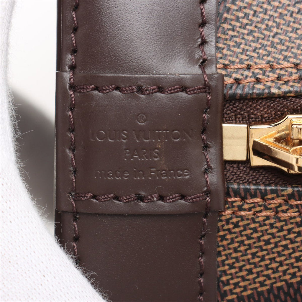 Second hand Louis Vuitton Alma BB Canvas 2-Ways Top-handle Bag Damier Ebene - Tabita Bags