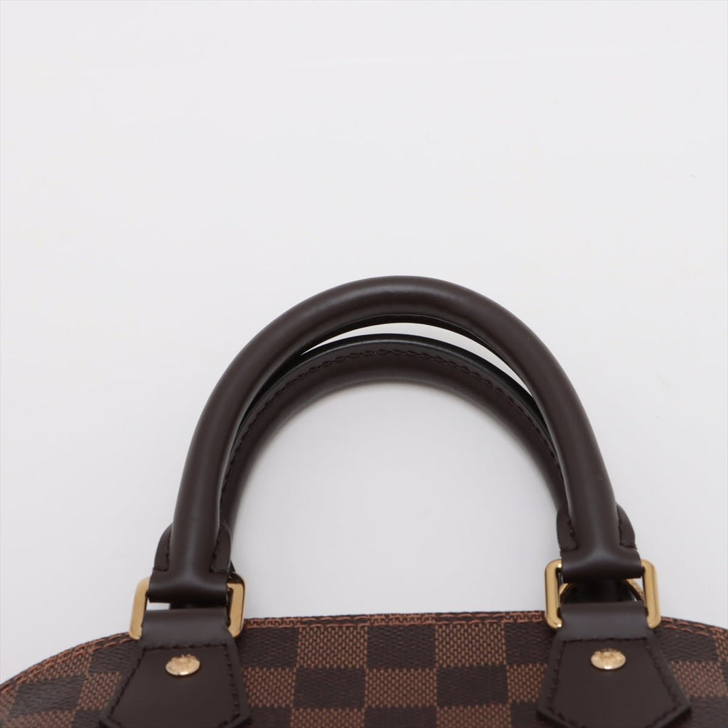Second hand Louis Vuitton Alma BB Canvas 2-Ways Top-handle Bag Damier Ebene - Tabita Bags