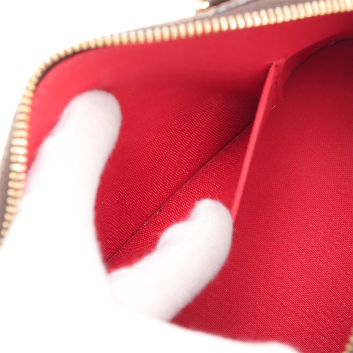 Second hand Louis Vuitton Alma BB Canvas 2-Ways Top-handle Bag Damier Ebene - Tabita Bags