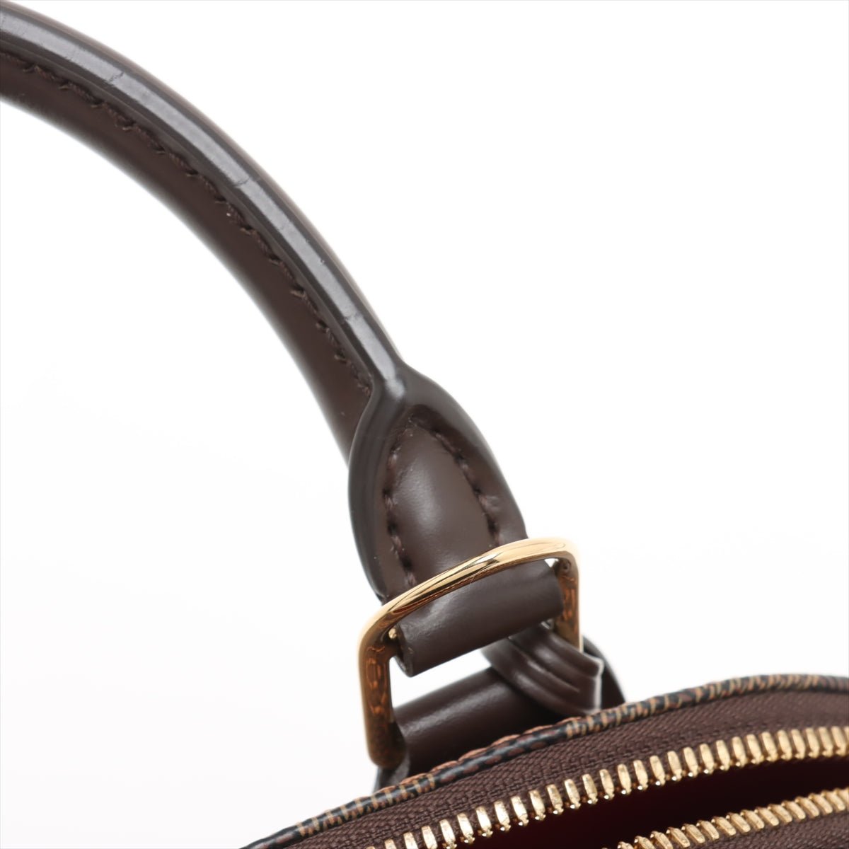 Second hand Louis Vuitton Alma BB Canvas 2-Ways Top-handle Bag Damier Ebene - Tabita Bags