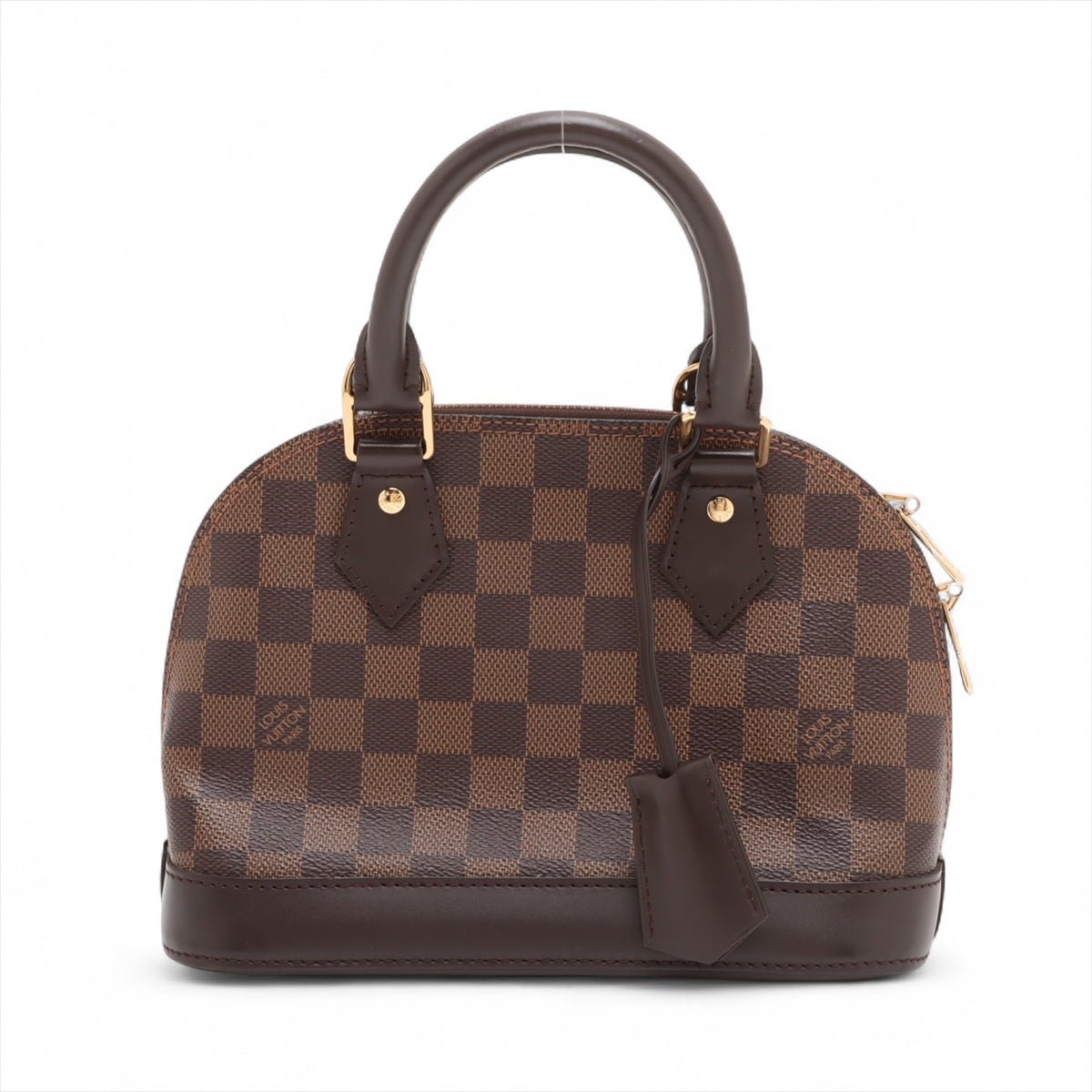 Second hand Louis Vuitton Alma BB Canvas 2-Ways Top-handle Bag Damier Ebene - Tabita Bags