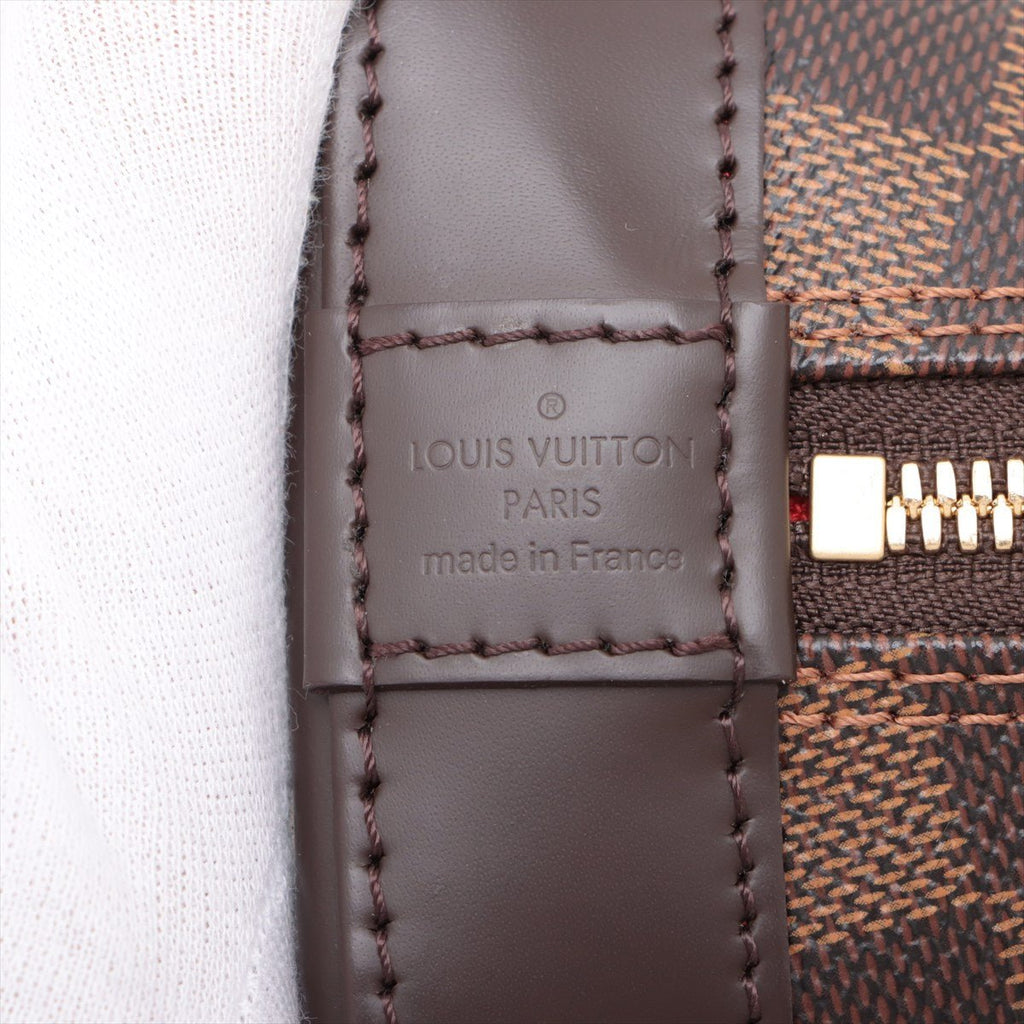 Second hand Louis Vuitton Alma BB Canvas 2-Ways Top-handle Bag Damier Ebene - Tabita Bags